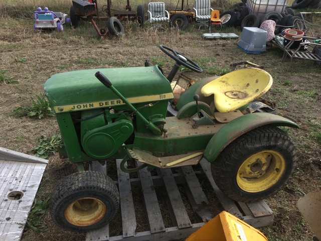 John Deere Garden Tractor With Mower And Blade Nex Tech