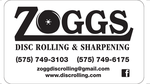 Zoggs disc rolling logo
