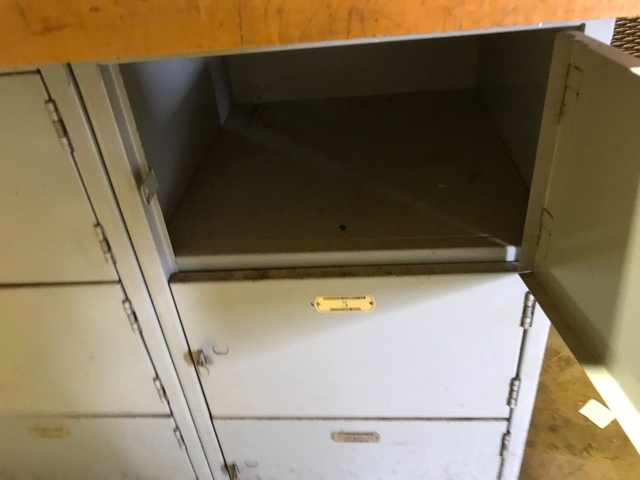 Woodworking Shop Building Bench w/ Locker Storage 