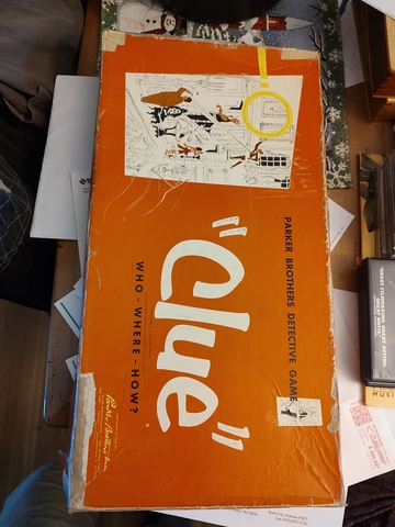 Vintage 1956 quot CLUE quot board game Nex Tech Classifieds