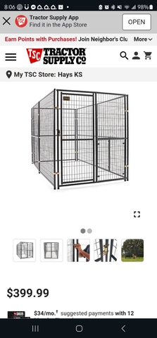 Tsc retriever outlet kennel