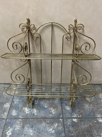 Vintage Scroll Metal Hanging Shelf - Nex-Tech Classifieds