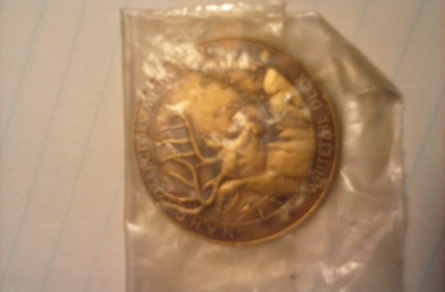 Whitetail Deer Brass Medallion