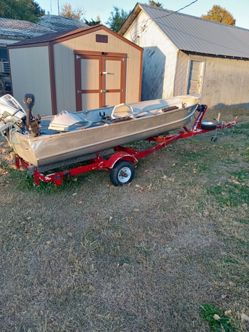 14 ft aluminum boat & trailer - Nex-Tech Classifieds