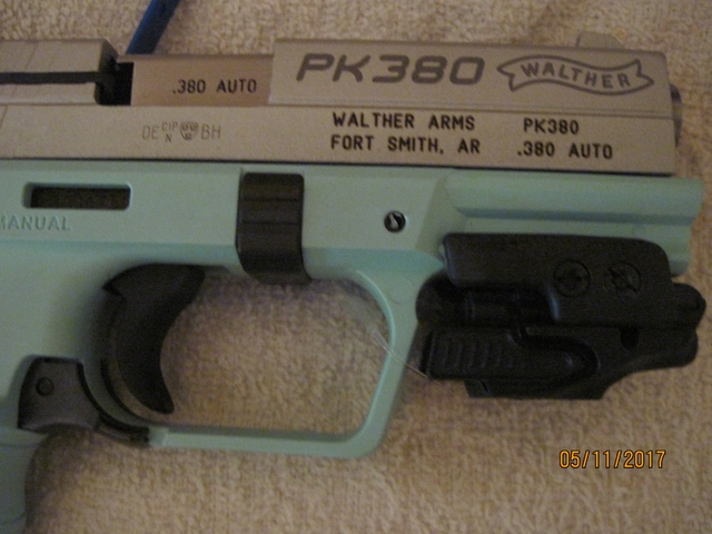 Walther Arms Pk380 Angel Blue Cmr 1 Red Laser Nex Tech Classifieds