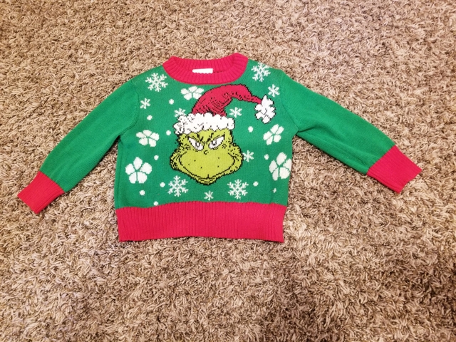 child grinch sweater