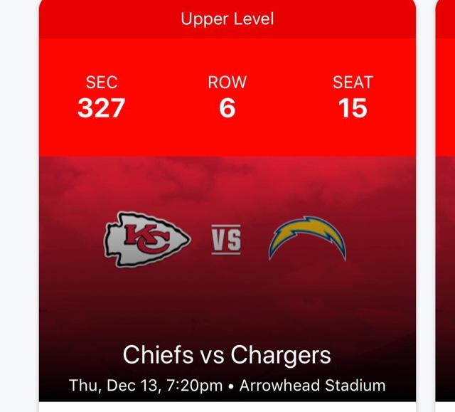 CHIEFS Tickets for Sale - Nex-Tech Classifieds