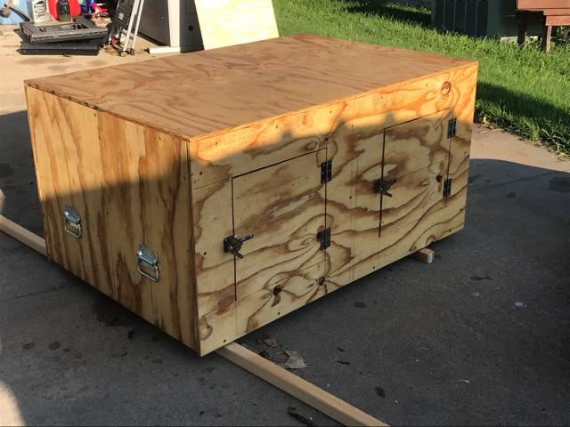 plywood dog box