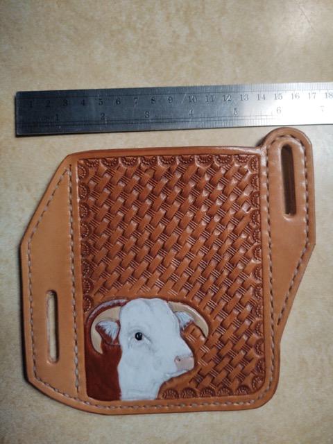 Handmade leather clearance phone holster