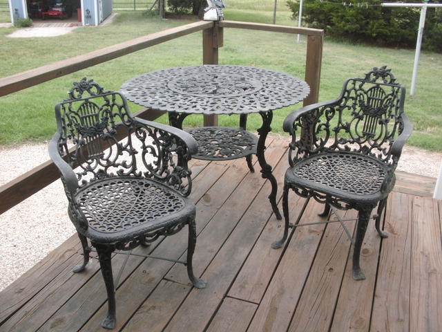 Iron Patio Table 4 Chairs Nice Nex Tech Classifieds Contact Er