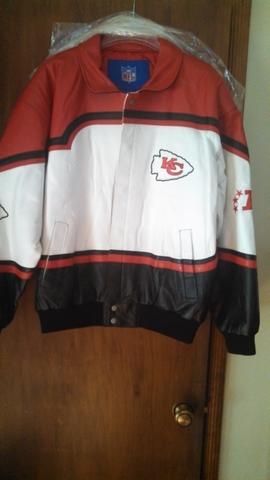 NEW Kansas City Chiefs Leather Jacket - Nex-Tech Classifieds