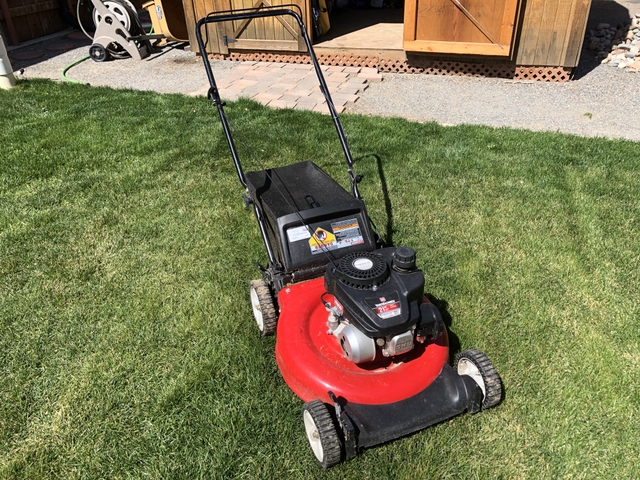 21 in yard machine best sale push mower