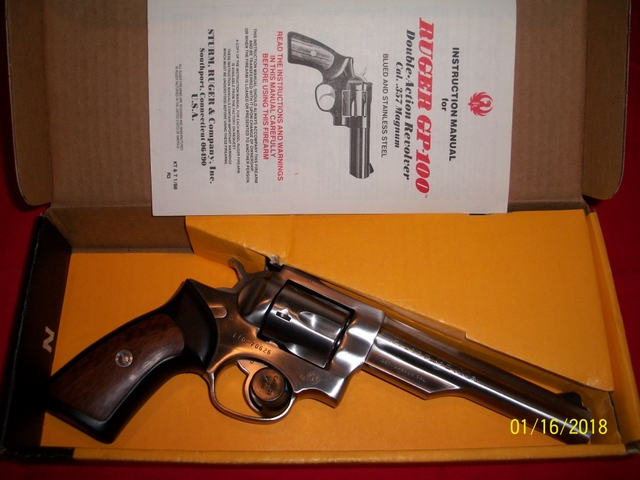 Ruger GP100 Double Action Revolver 357 & 38 Instruction & Maintenance Manual 