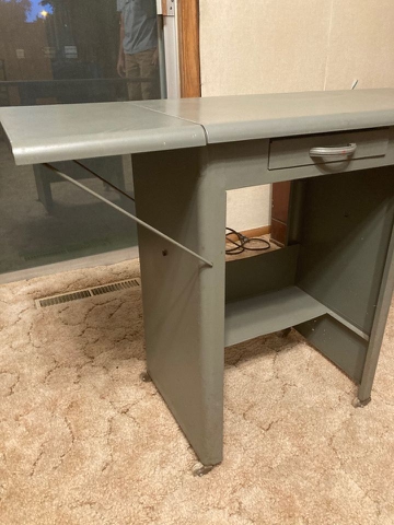 Vintage Metal Typewriter Table