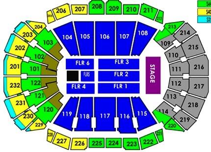 Sprint Center Fleetwood Mac Seating Chart