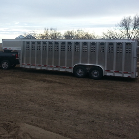 2012 Eby Wrangler livestock trailer 7x24 punch side - Nex-Tech Classifieds