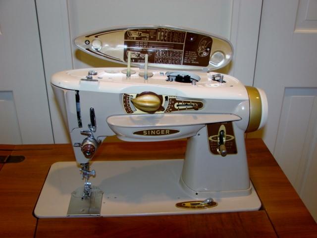 Singer Slant O Matic 500 Sewing Machine In Cabinet Nex Tech