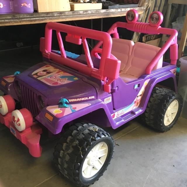 purple barbie jeep