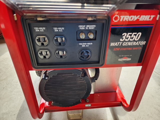 TROY BILT 3550 Watt Generator 5250 Starting Watts Nex Tech Classifieds