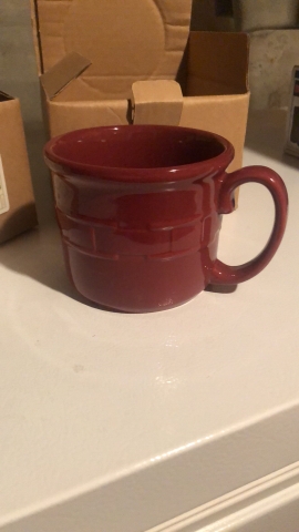 16oz Coffee Mug NEW IN BOX New Longaberger Souper Mug Paprika 