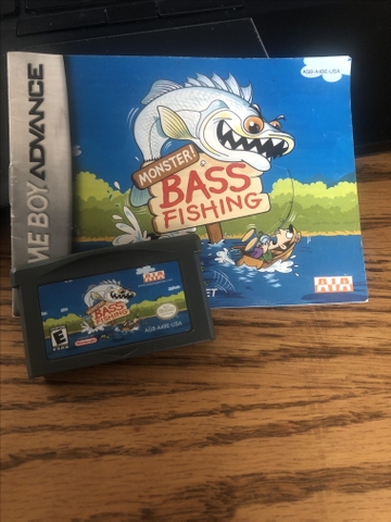 Monster Bass Fishing PL Cartridge GBA Game Boy Advance Video - Nex-Tech  Classifieds