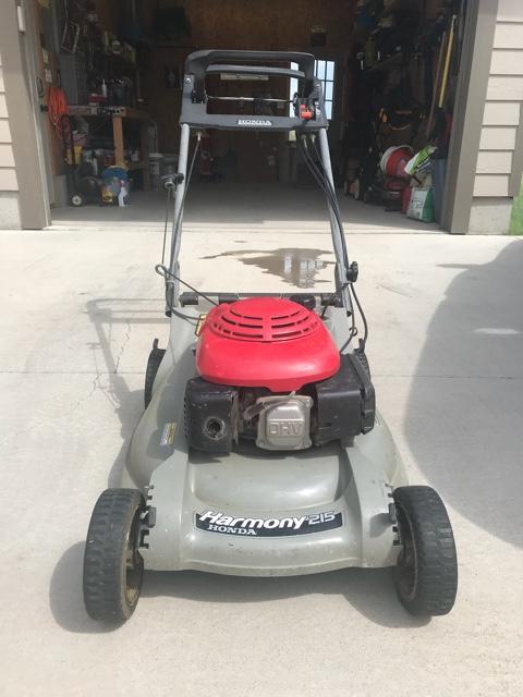 Honda harmony 215 discount 5.0 lawn mower