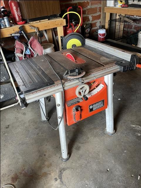 Black & Decker Fire Storm table saw in Winfield, KS, Item N9167 sold