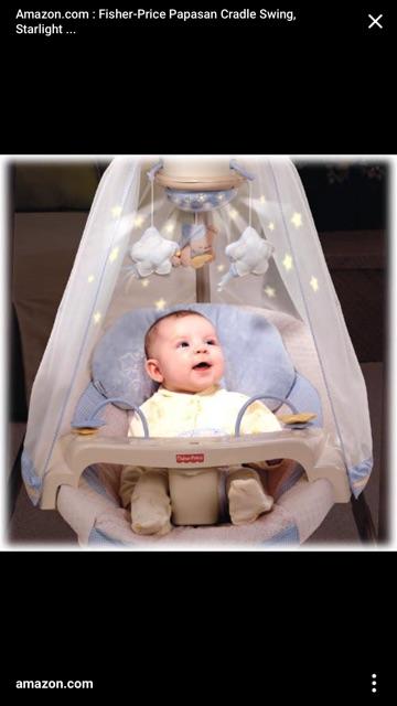 baby swing with lights