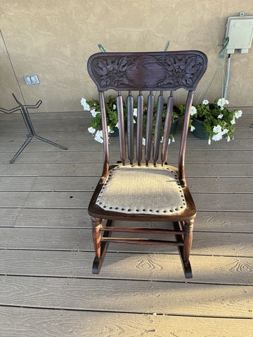 Antique sewing online rocker