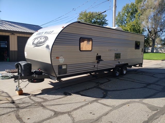 2018 forest river grey wolf model # 22rr camper toy hauler - Nex-Tech ...