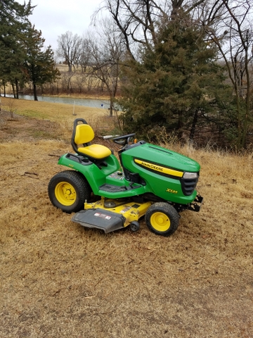 John Deere x534 mower and snow blower