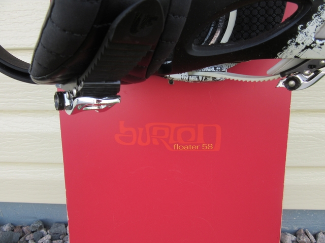 SOLD Burton Floater 58 Snow Board with Bindings