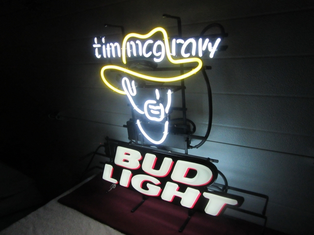 New Bud Light Tim Mcgraw Music Beer Pub Bar Neon Light Sign 19"x15"