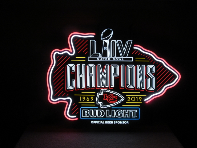 Kc chiefs bud light neon deals sign