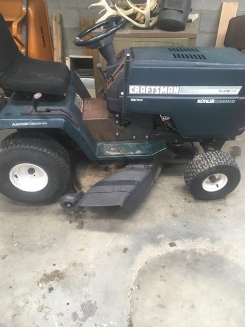 Craftsman riding 2025 mower rear end