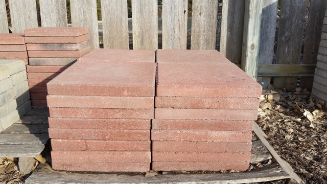 Square Red Concrete Patio Stone Nex Tech Classifieds