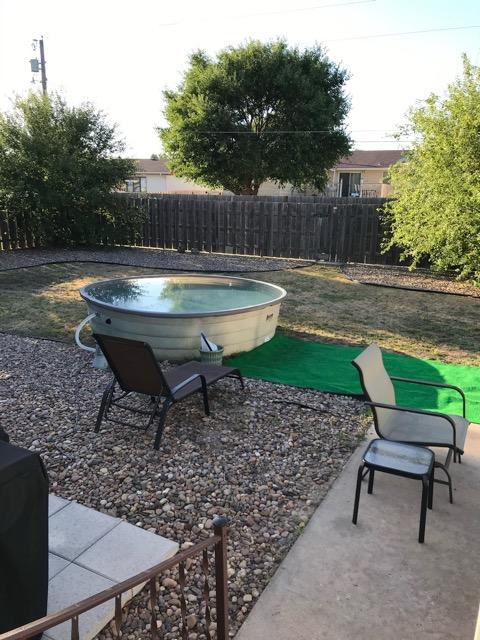 SOLD - 10 ft X 3 ft poly stock tank pool