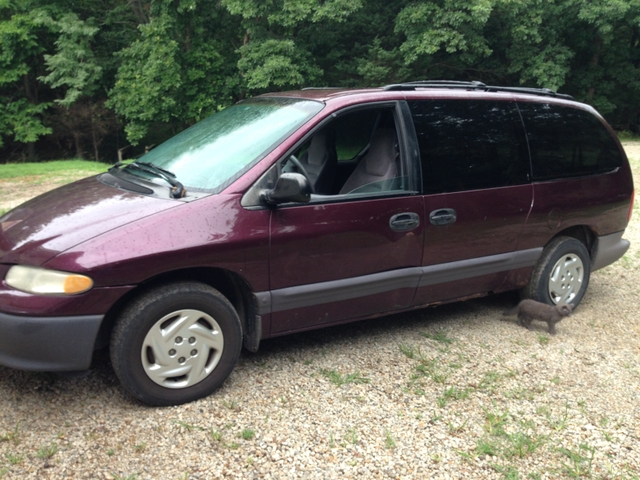 Purple mini hot sale van