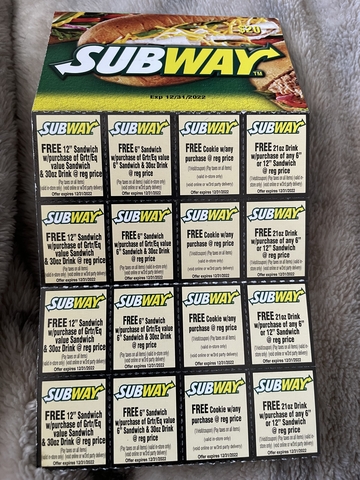 Subway® Card