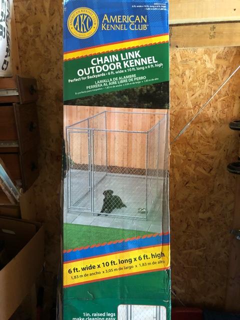 akc chain link outdoor kennel