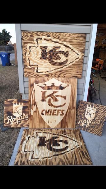 KC chiefs wood arrowhead – Restored Faith Jewelry