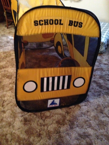 School sales bus tent