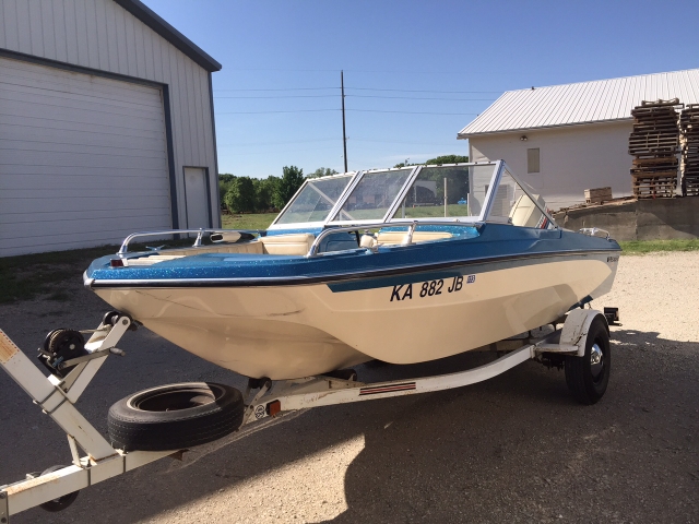 1977 Glastron 16 Ft Open Bow Tri Hull Nex Tech Classifieds