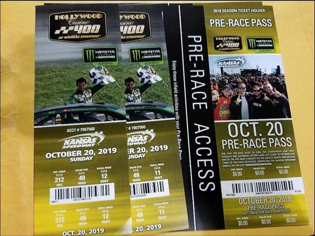 2 Nascar At Kansas Speedway Oct 20th Tickets - Cheap! - Nex-tech 