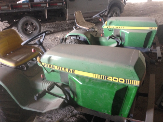 2 John Deere 400 Garden Tractors For Sale Nex Tech Classifieds
