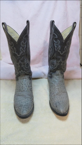 justin elephant skin boots