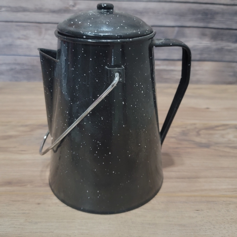 Black Speckled Campfire Coffee Pot Used Condition - Nex-Tech