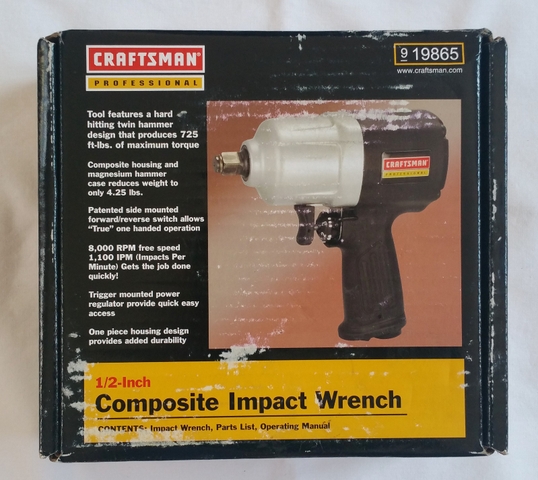 Craftsman 1 2 Impact Wrench New Nex Tech Clifieds 1 Of 0