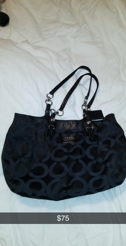 black coach purse