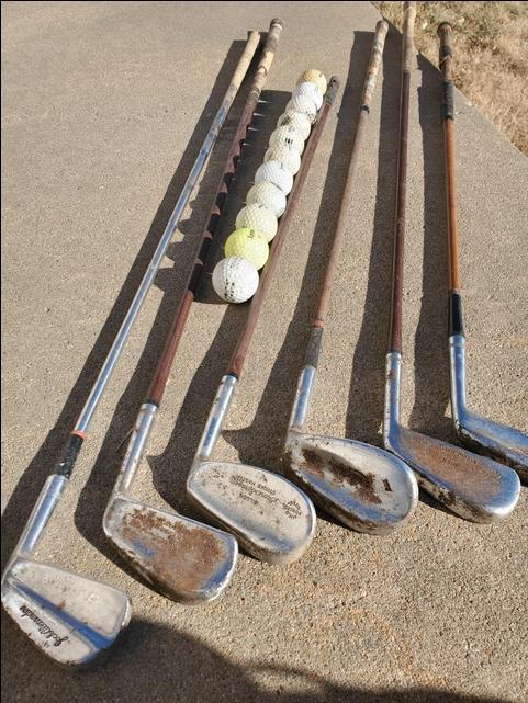 Vintage Golf Clubs with Bags  Vintage golf clubs, Golf bags, Vintage golf